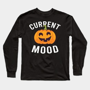 Current Mood Pumpkin Halloween Costume Long Sleeve T-Shirt